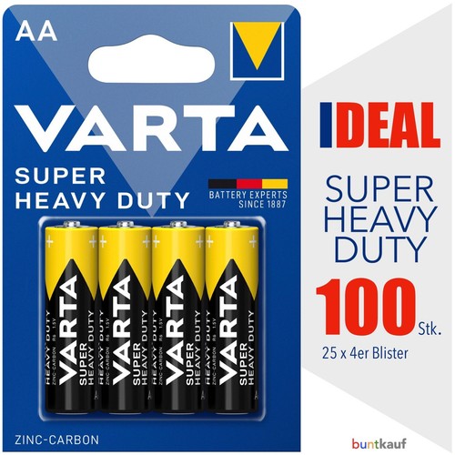 100 varta mignon r6 - aa,